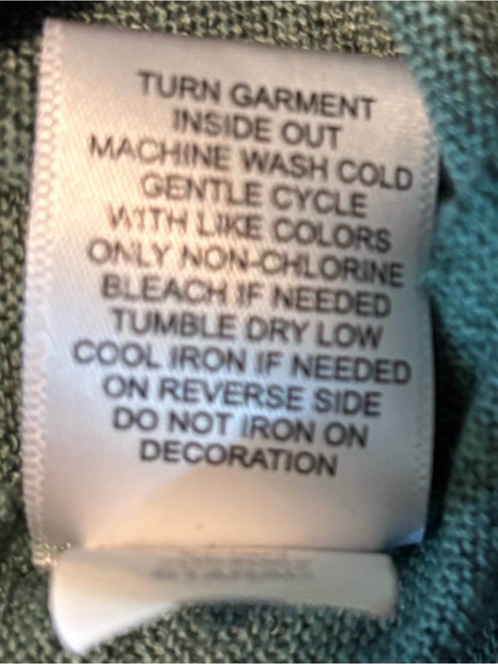 ONE WORLD Teal and Mauve Paisley Knit Top - Picture 5 of 5